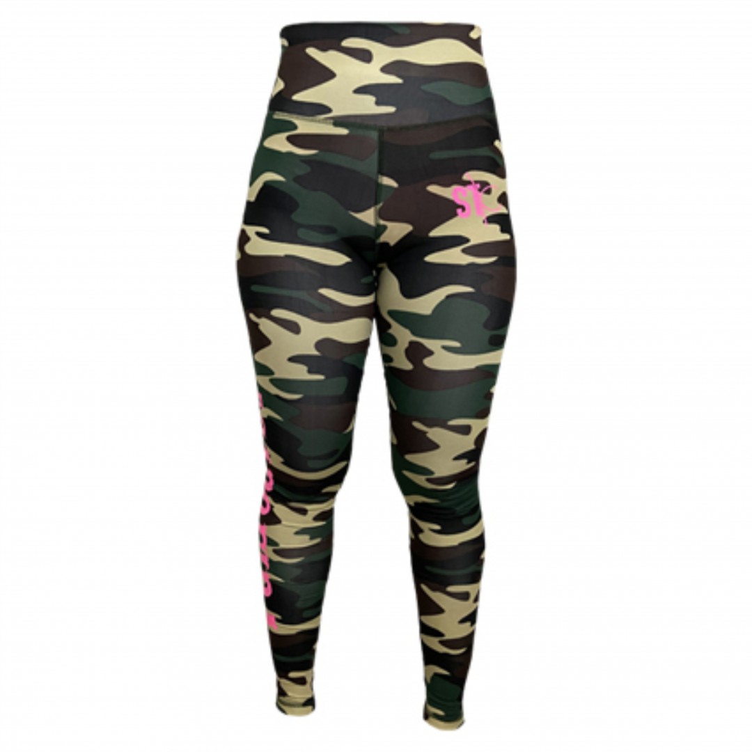 Calça Legging Feminina STC Pro Dri-FIT CAMUFLADO VERDE