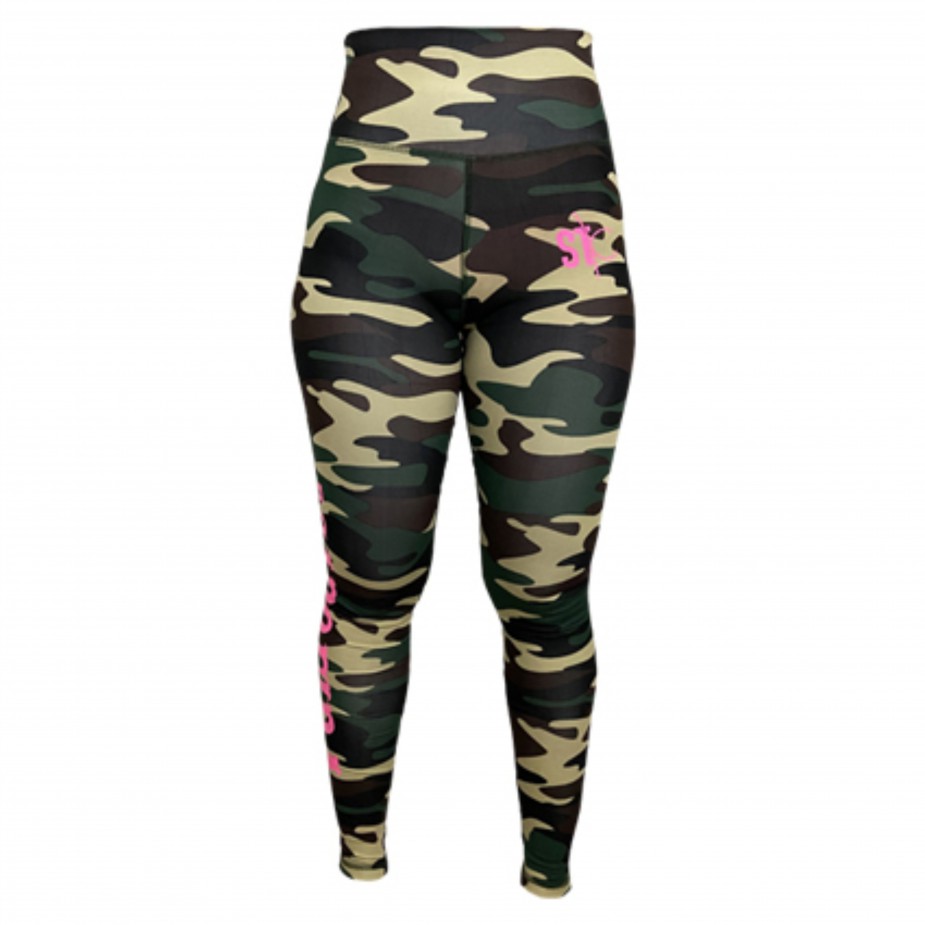 Calça Legging Feminina STC Pro Dri-FIT CAMUFLADO VERDE