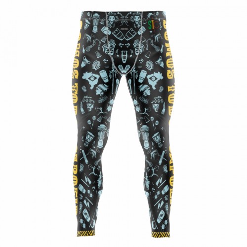 Calça Legging masculina STC Pro Dri-FIT - AFRICA / BRASIL