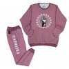Conjunto de Moletom Resistência - Rosa Palido