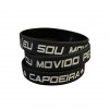 Pulseira STC de Silicone - Movido pela Capoeira - Preto