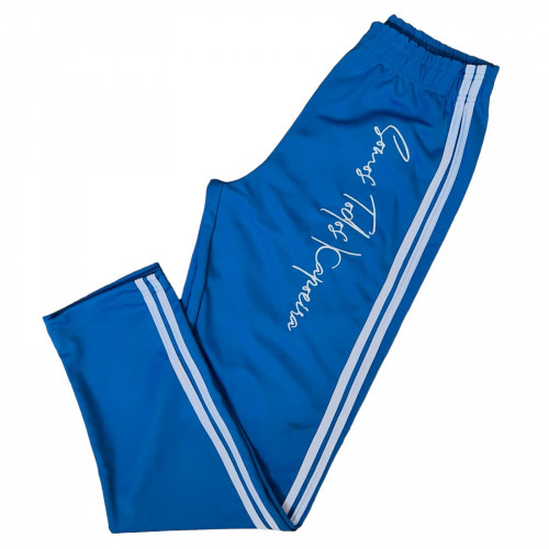 Calça de Treino e Passeio STC - Azul Céu Friso Branco