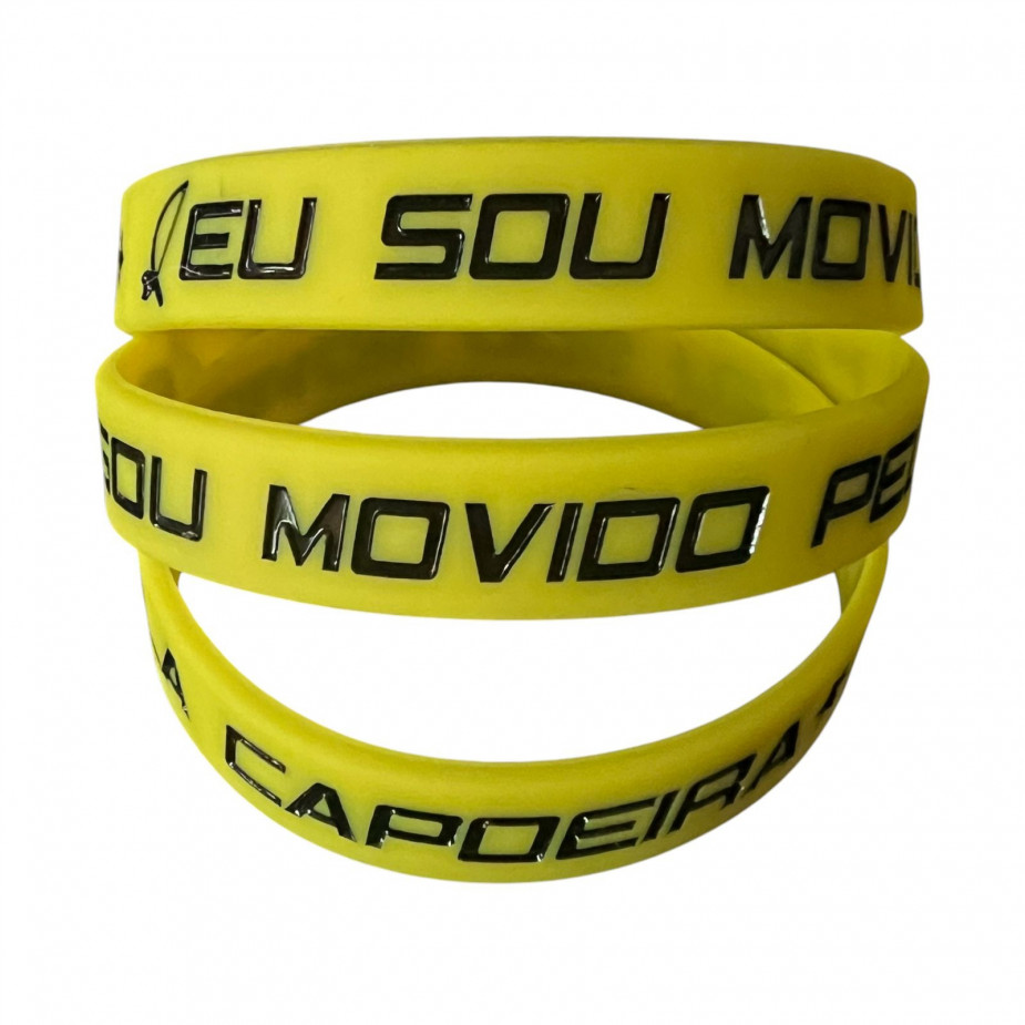 Pulseira STC de Silicone - Movido pela Capoeira 