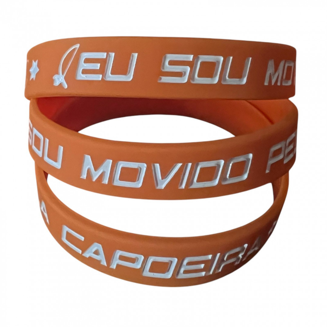Pulseira STC de Silicone - Movido pela Capoeira 