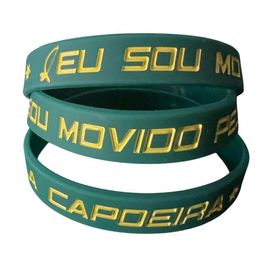 Pulseira STC de Silicone - Movido pela Capoeira 