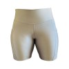 Bermuda meio Coxa  STC Cós alto SUPPLEX de Poliamida com Bolso Lateral - Prata