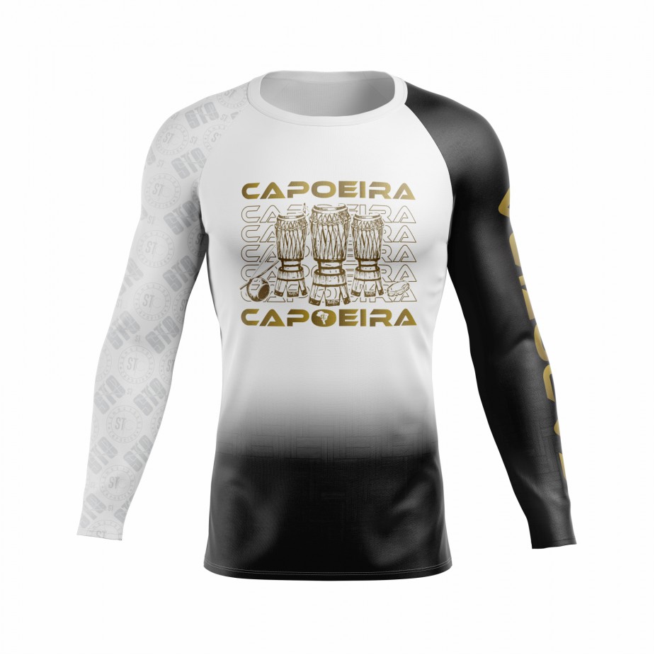 Rashguard Personalizada STC Preto no Branco - Masculino 