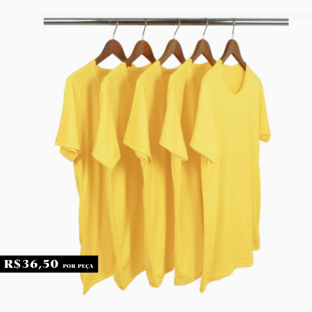 Kit 50 Camisetas Uniformes / Eventos - Malha PV Premium