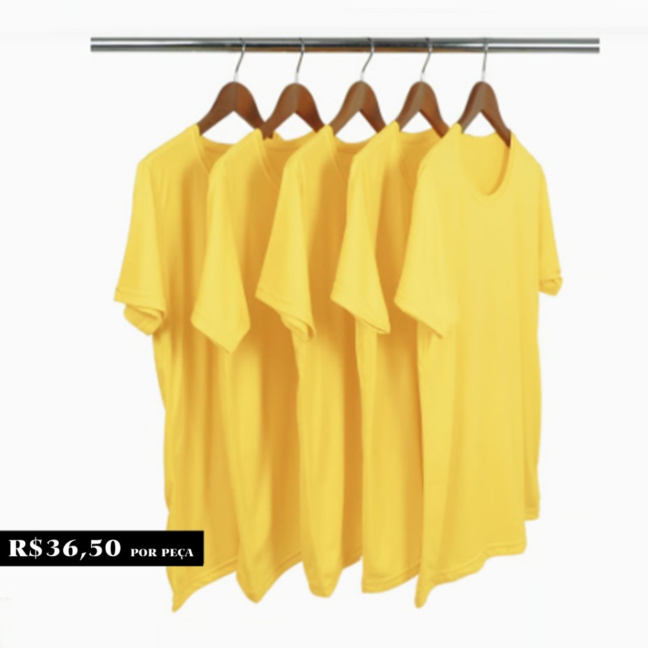 Kit 50 Camisetas Uniformes / Eventos - Malha PV Premium
