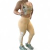 Conjunto Fitness Top e Legging STC - Bege