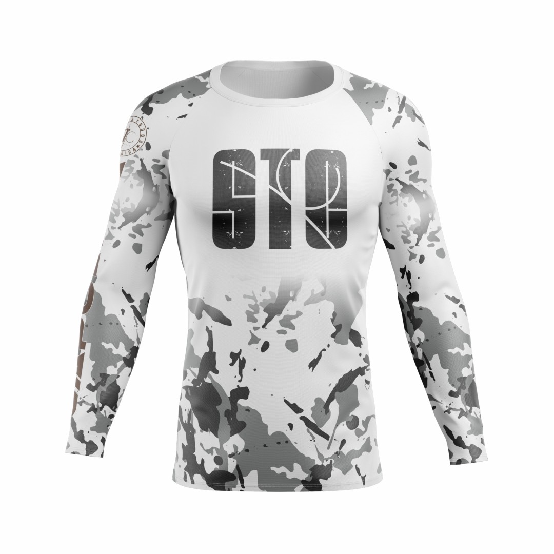 Rashguard Camuflado 2.0 Masculino - Branca
