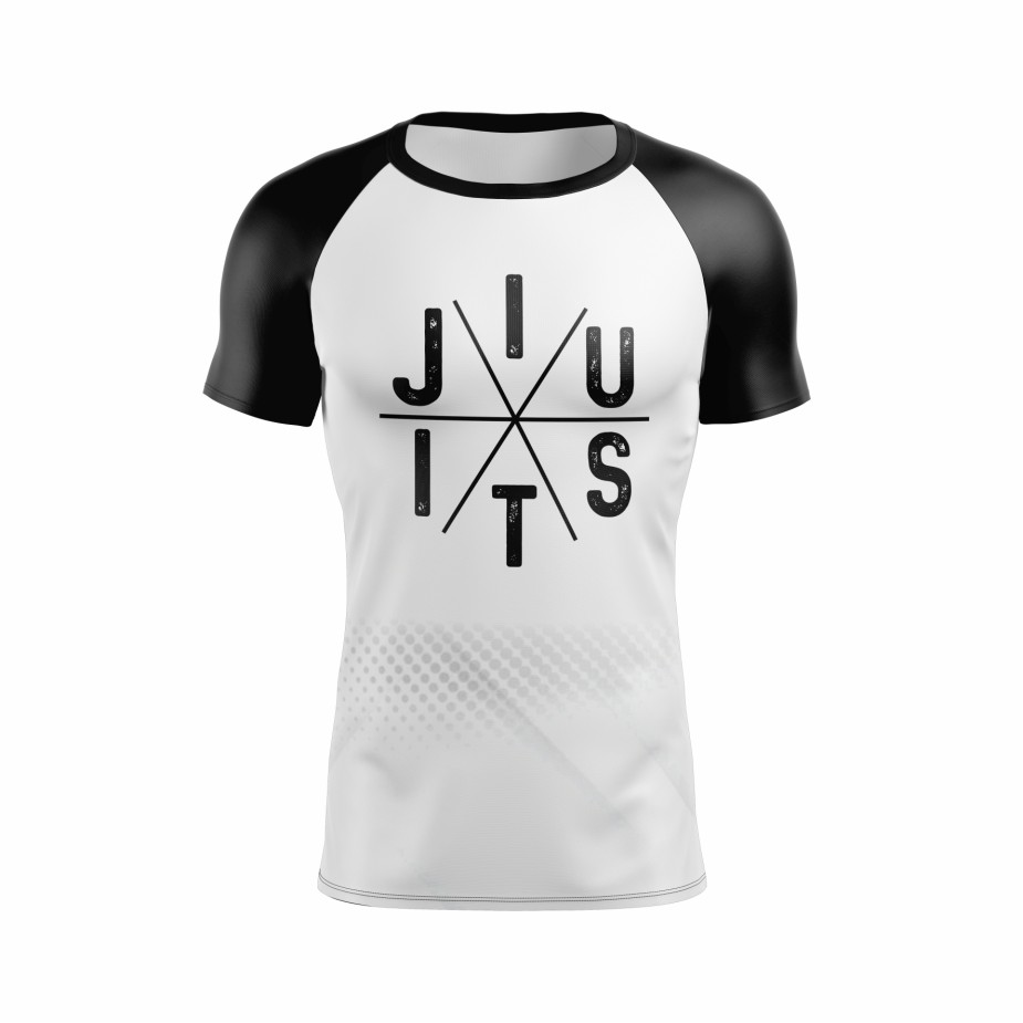 Rash Guard – Serpente  - faixa branca -  Masculino - Jiu Jitsu