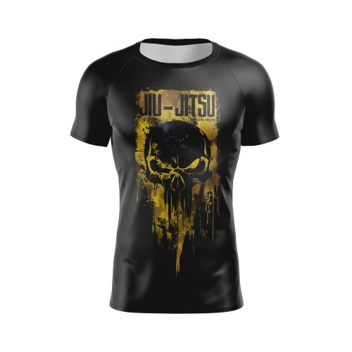 Rash Guard – justiceiro  - black -  Masculino - Jiu Jitsu