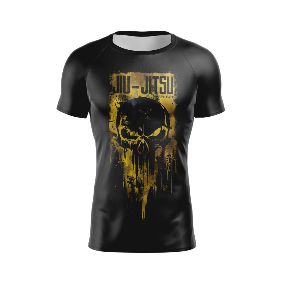 Rash Guard – justiceiro  - black -  Masculino - Jiu Jitsu