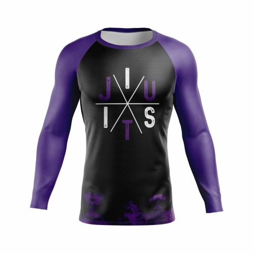 Rash Guard – Serpente  - faixa roxa -  Masculino - Jiu Jitsu