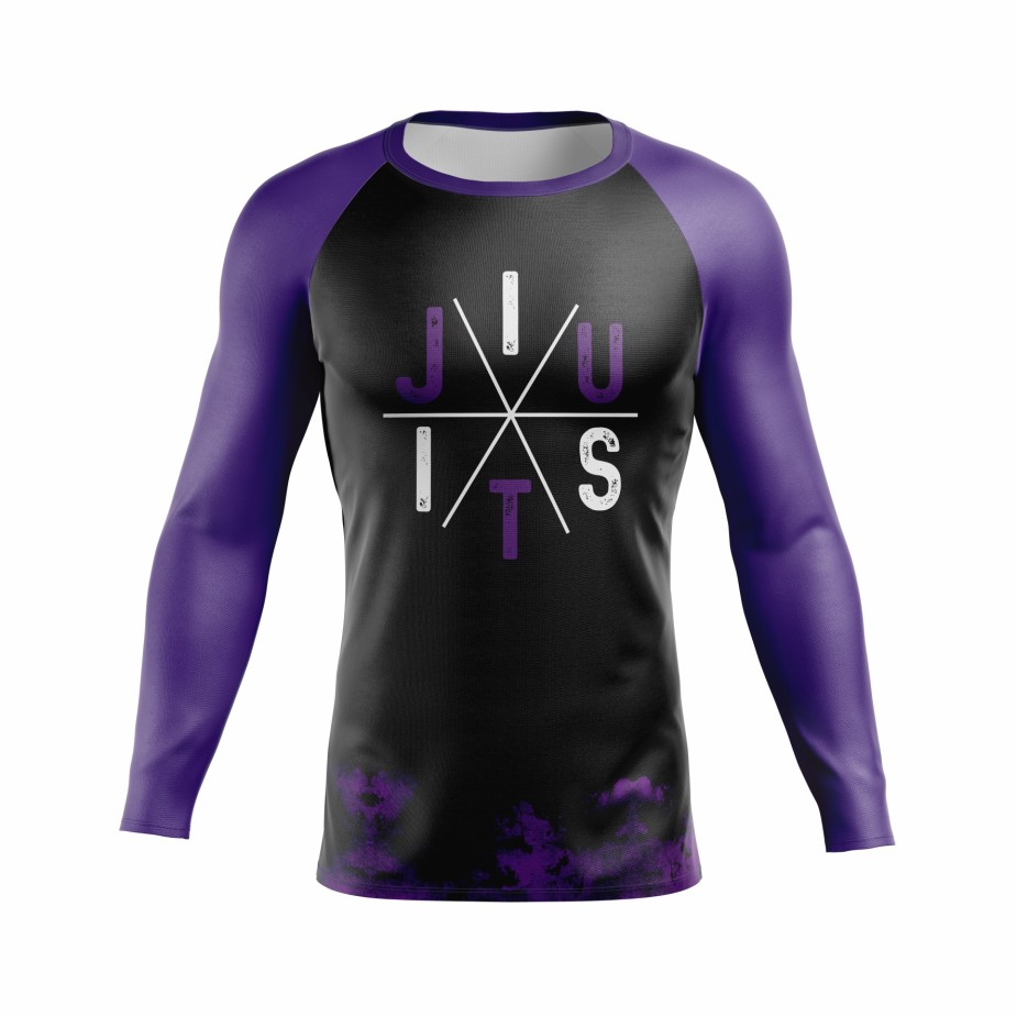 Rash Guard – Serpente  - faixa roxa -  Masculino - Jiu Jitsu