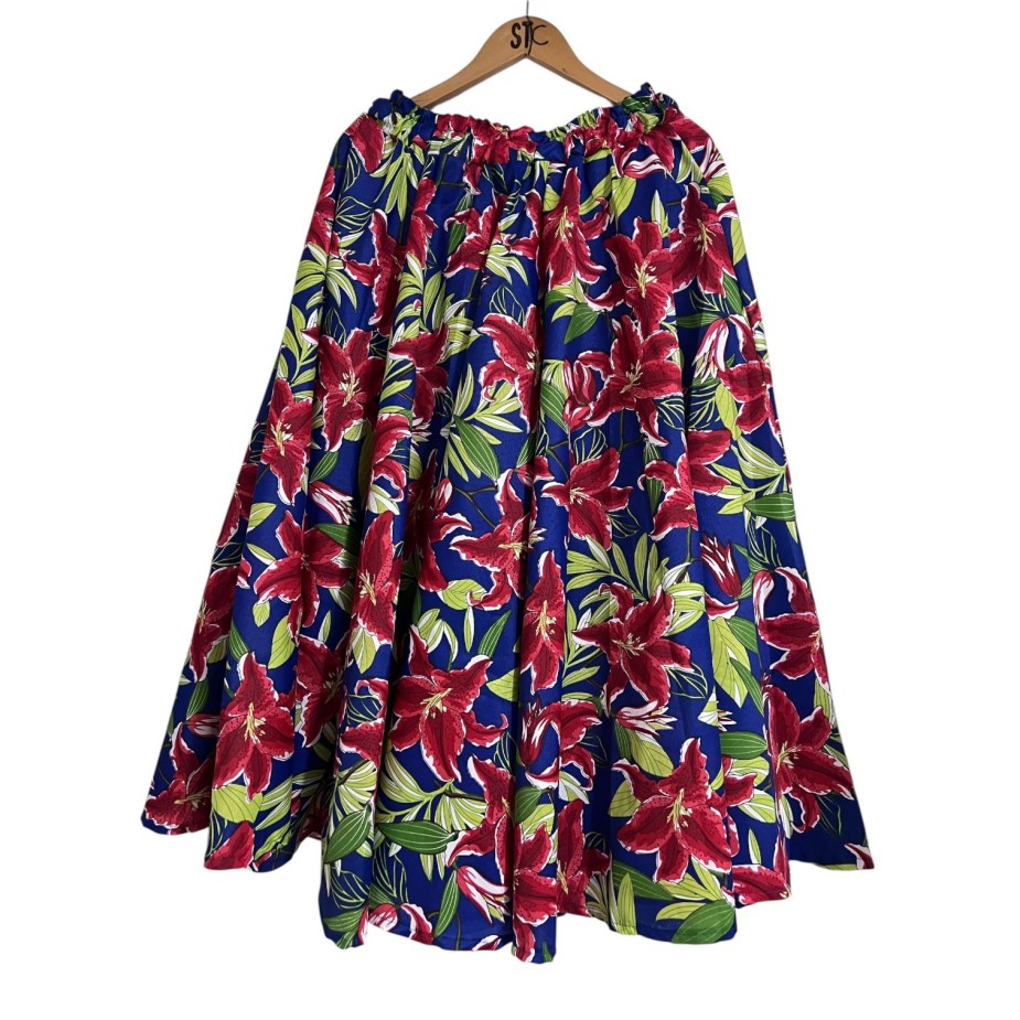 Saias Danças de Roda  - Floral Vermelho