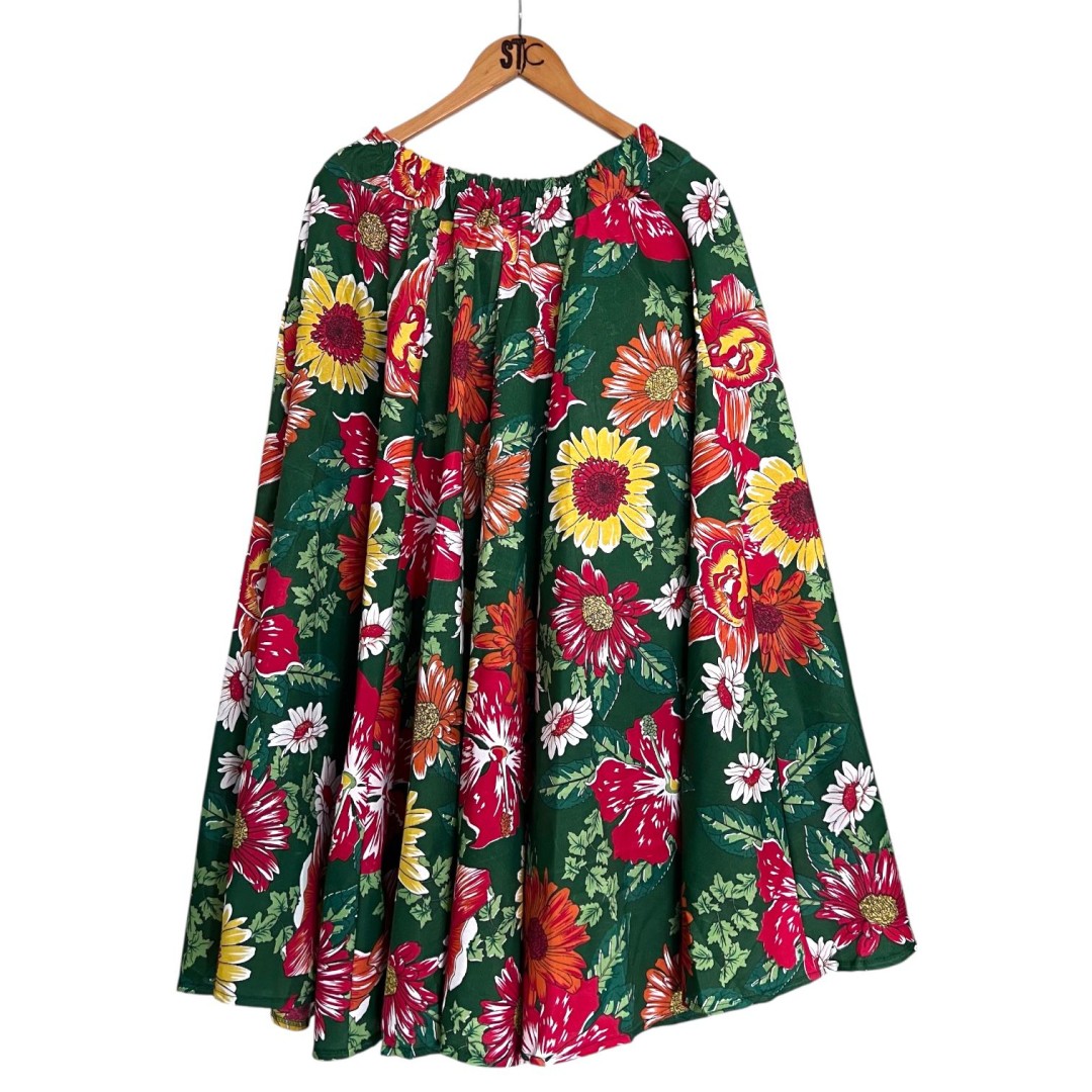 Saias Danças de Roda  - Floral Verde