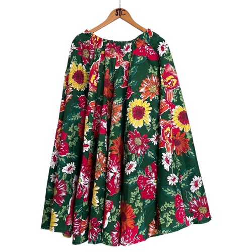 Saias Danças de Roda  - Floral Verde
