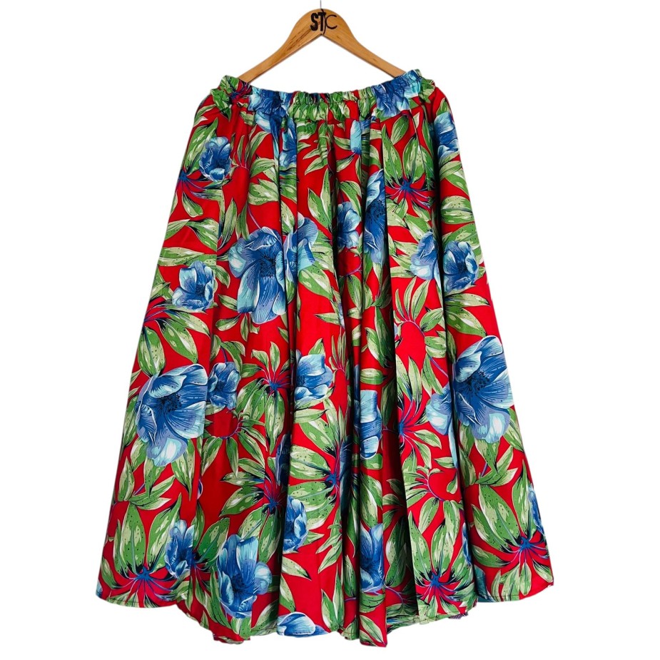 Saias Danças de Roda - Floral Azul Saias Danças de Roda - Floral Azul