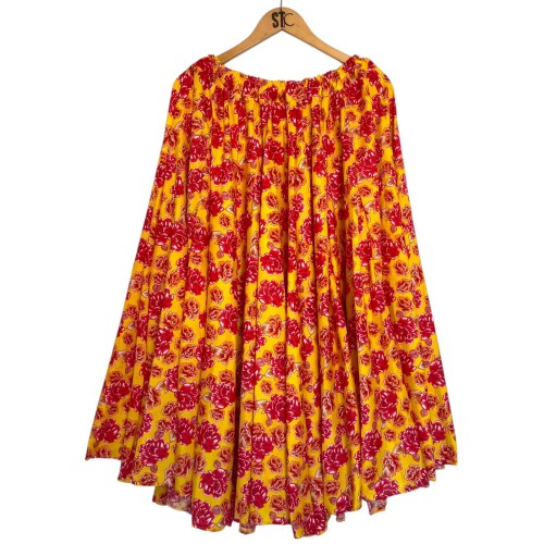 Saias Danças de Roda  - Floral Vermelho