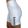 Bermuda meio Coxa  STC Cós alto SUPPLEX de Poliamida com Bolso Lateral - Branco