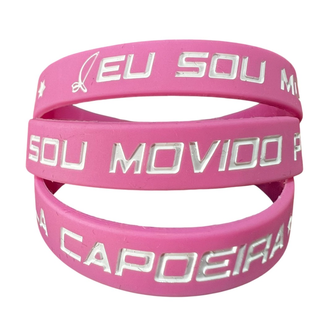 Pulseira STC de Silicone - Movido pela Capoeira 