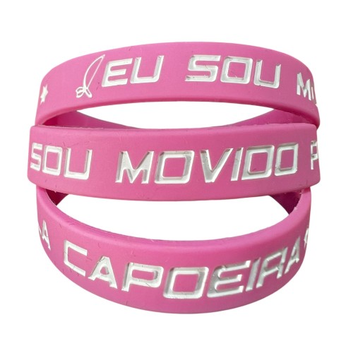 Pulseira STC de Silicone - Movido pela Capoeira 