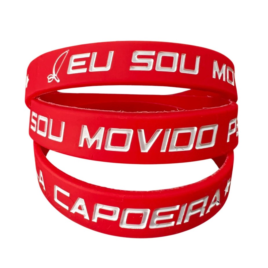 Pulseira STC de Silicone - Movido pela Capoeira 