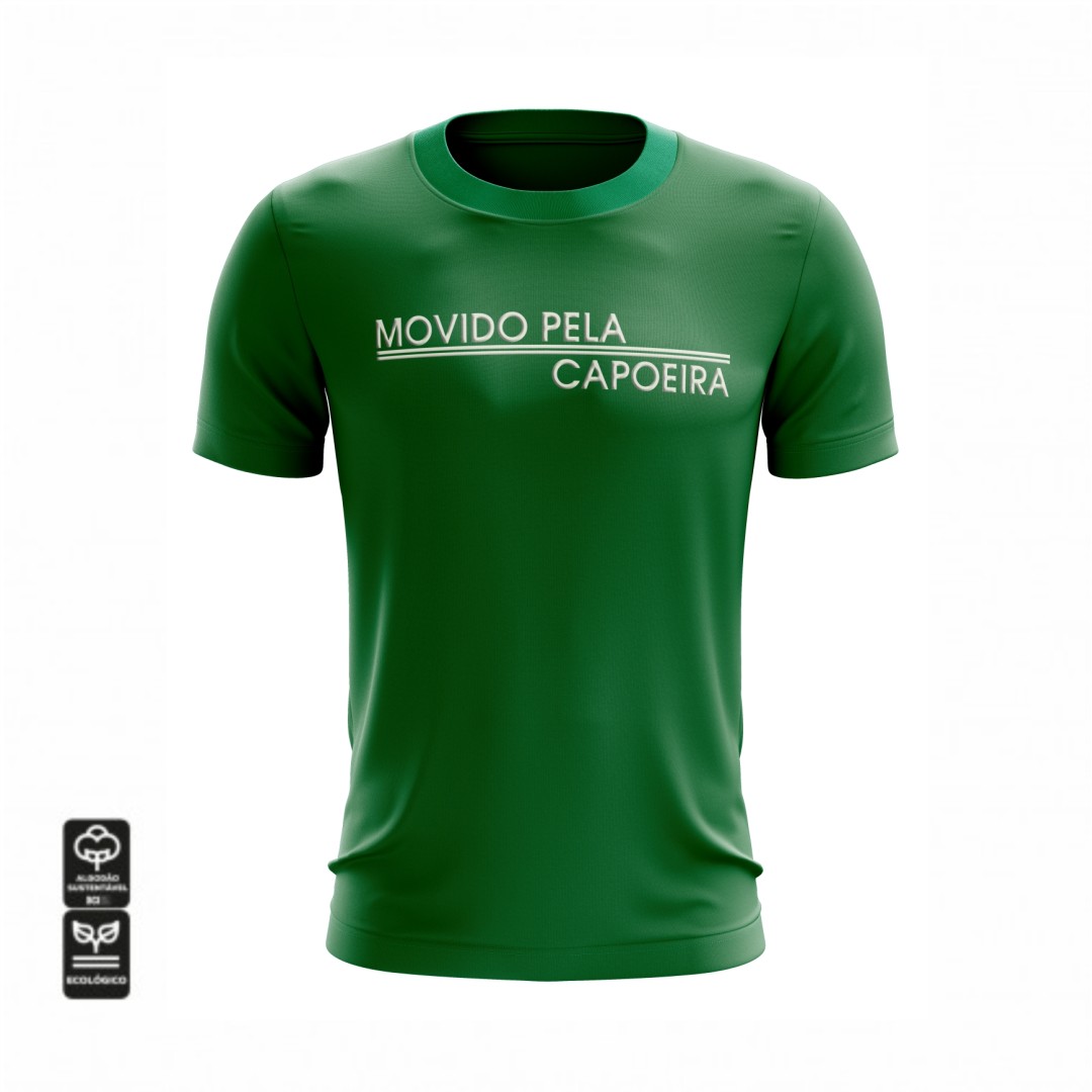 Camiseta Movido pela Capoeira - Verde