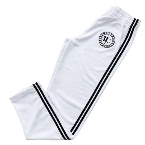 Calça de Treino e Passeio STC - Branca Friso Preto