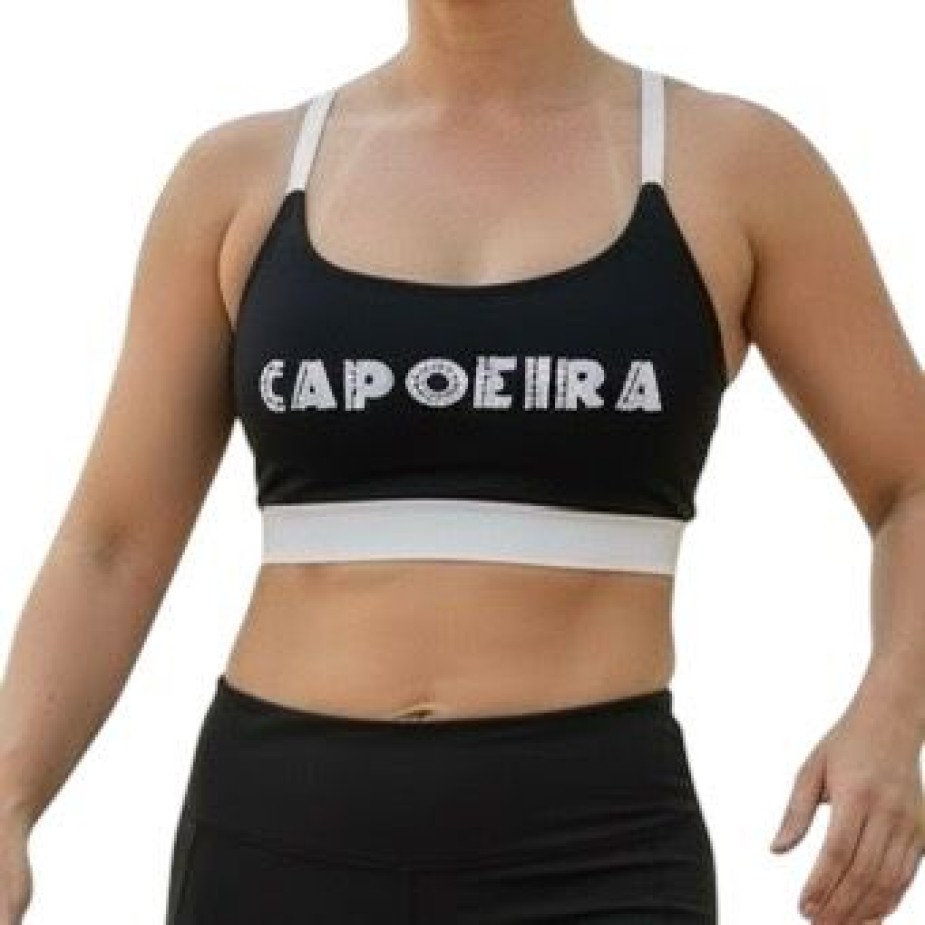 Top Fitness STC em Suplex - Preto / Branco Top Fitness STC em Suplex - Preto / Branco