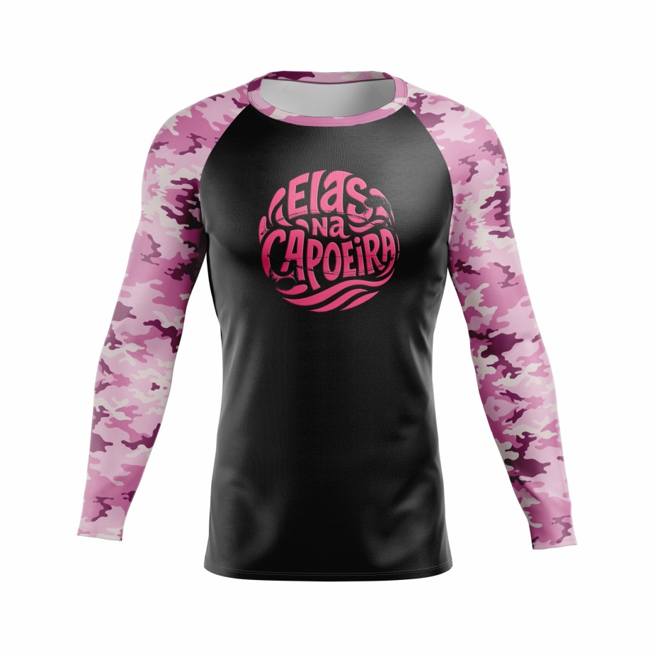 Rashguard  2.0 Feminina  - Elas na Capoeira - Pink