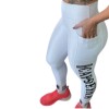 Calça LEgging STC Cós alto SUPPLEX de Poliamida com Bolso Lateral