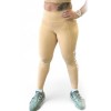 Calça Legging STC - Bege - Cós alto SUPPLEX de Poliamida com Bolso Lateral 