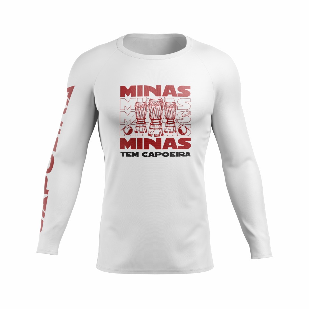 Rashguard  Branca  -  Minas Tem Capoeira