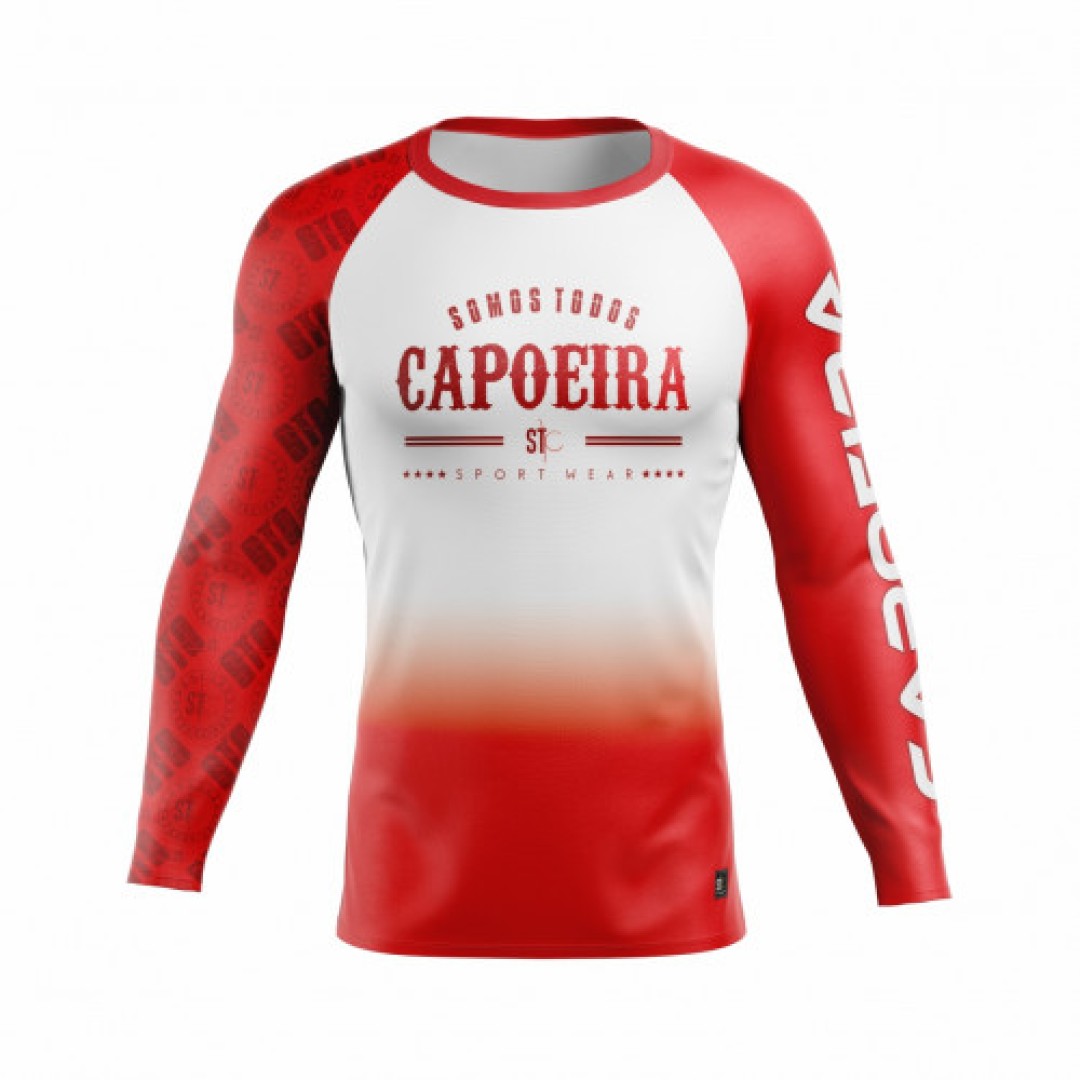 Rashguard Personalizada Nome - Vermelha - Infantil