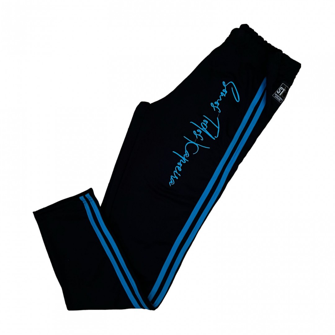 Calça de Treino e Passeio STC - Preto Friso Azul