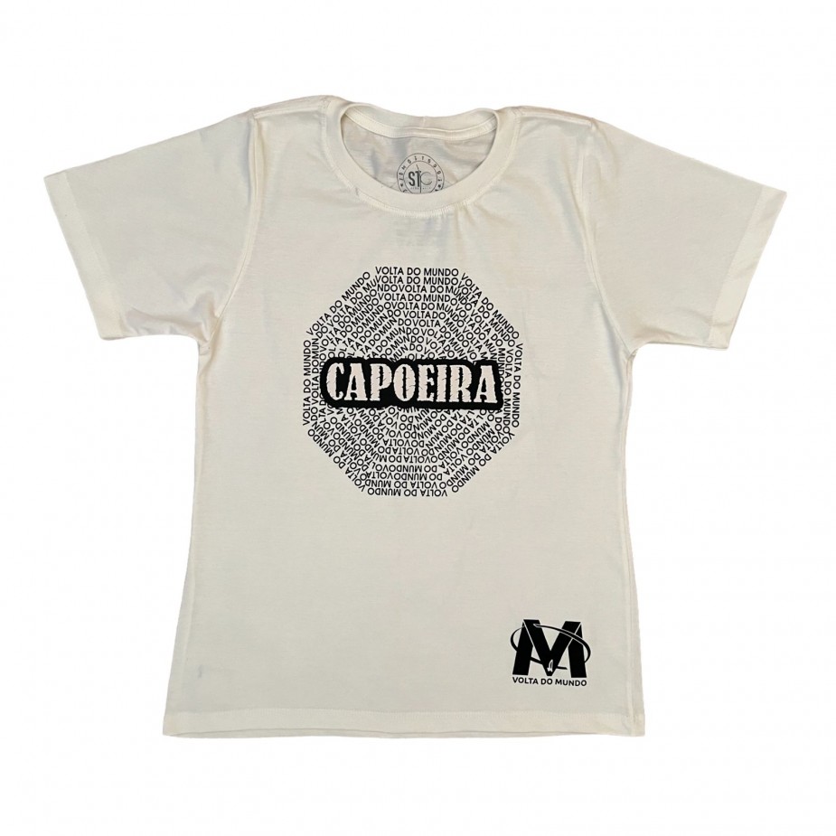 Camiseta Volta do Mundo Capoeira - Marfim 