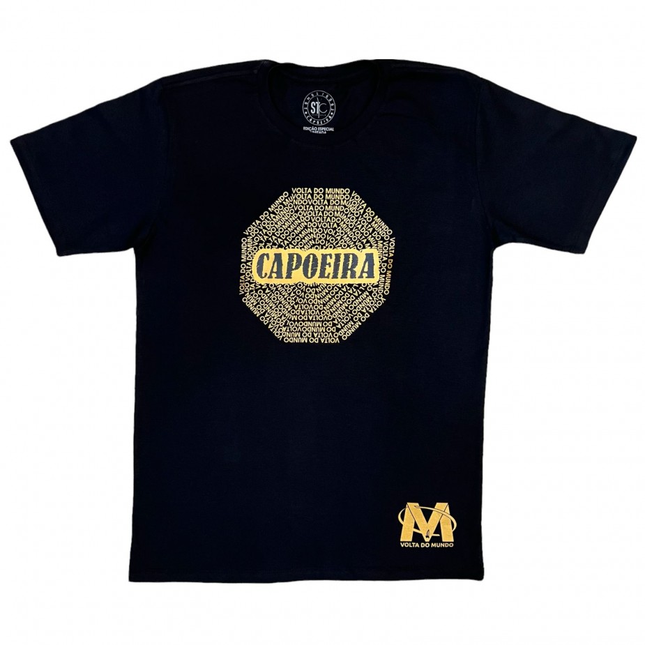 Camiseta Volta do Mundo Capoeira - Preta
