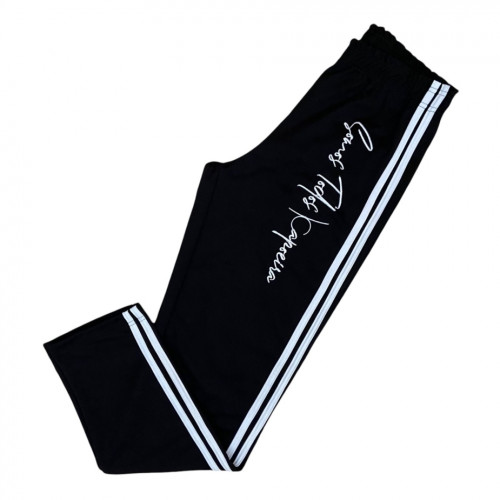 Calça de Treino e Passeio STC - Preto Friso Branco